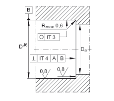 滾針/推力圓柱滾子軸承 ZARF40100-TV, 雙列，用于絲杠安裝