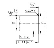 滾針/推力圓柱滾子軸承 ZARF40100-TV, 雙列，用于絲杠安裝