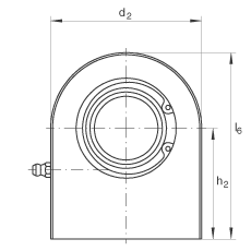 液壓桿端軸承 GF110-DO, 根據(jù) DIN ISO 12 240-4 標(biāo)準(zhǔn)，帶焊接面，需維護