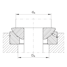 推力關(guān)節(jié)軸承 GE50-AX, 根據(jù) DIN ISO 12 240-3 標準，需維護