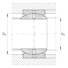 關節(jié)軸承 GE57-ZO, 根據(jù) DIN ISO 12 240-1 標準，英制尺寸，需維護