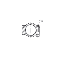 液壓桿端軸承 GIHRK100-DO, 根據(jù) DIN ISO 12 240-4 標(biāo)準(zhǔn)，帶右旋螺紋夾緊裝置，需維護(hù)